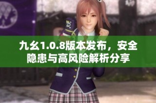 九幺1.0.8版本发布，安全隐患与高风险解析分享