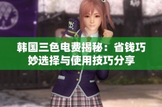 韩国三色电费揭秘：省钱巧妙选择与使用技巧分享