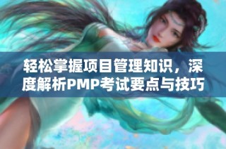 轻松掌握项目管理知识，深度解析PMP考试要点与技巧