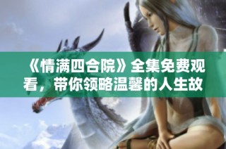 《情满四合院》全集免费观看，带你领略温馨的人生故事