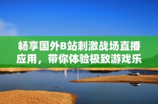 畅享国外B站刺激战场直播应用，带你体验极致游戏乐趣
