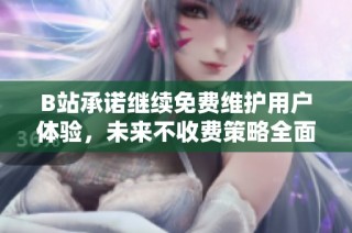 B站承诺继续免费维护用户体验，未来不收费策略全面升级