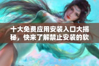 十大免费应用安装入口大揭秘，快来了解禁止安装的软件内容