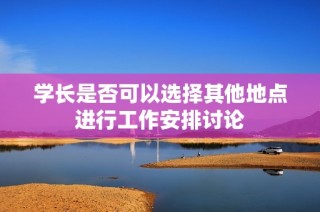 学长是否可以选择其他地点进行工作安排讨论