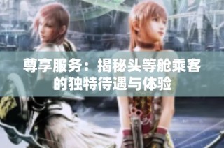 尊享服务：揭秘头等舱乘客的独特待遇与体验