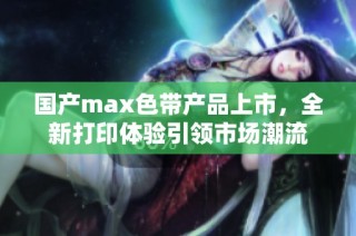 国产max色带产品上市，全新打印体验引领市场潮流