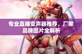 专业直播变声器推荐，厂家品牌图片全解析