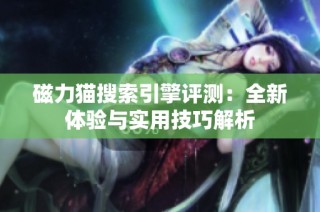 磁力猫搜索引擎评测：全新体验与实用技巧解析