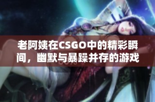 老阿姨在CSGO中的精彩瞬间，幽默与暴躁并存的游戏时刻