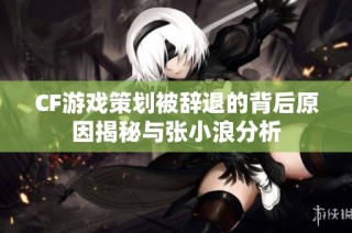 CF游戏策划被辞退的背后原因揭秘与张小浪分析