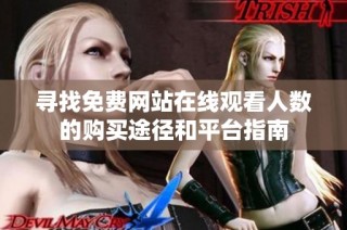 寻找免费网站在线观看人数的购买途径和平台指南