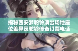 揭秘西安梦驼铃演出场地座位差异及驼铃传奇订票电话