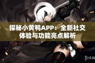 探秘小黄鸭APP：全新社交体验与功能亮点解析