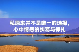 私原来并不是唯一的选择，心中情感的纠葛与挣扎