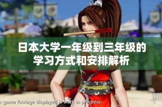 日本大学一年级到三年级的学习方式和安排解析