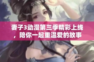 妻子3动漫第三季精彩上线，陪你一起重温爱的故事