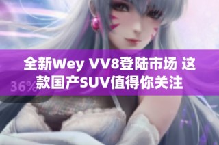 全新Wey VV8登陆市场 这款国产SUV值得你关注