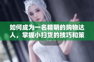 如何成为一名精明的购物达人，掌握小扫货的技巧和策略