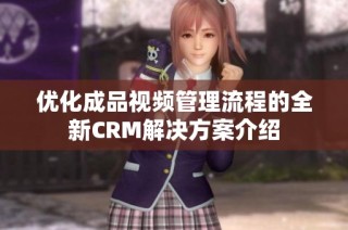 优化成品视频管理流程的全新CRM解决方案介绍