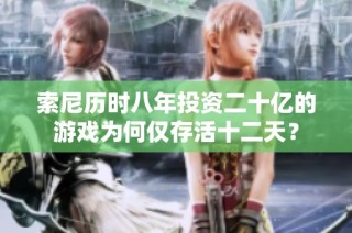 索尼历时八年投资二十亿的游戏为何仅存活十二天？