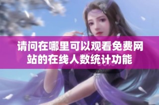 请问在哪里可以观看免费网站的在线人数统计功能