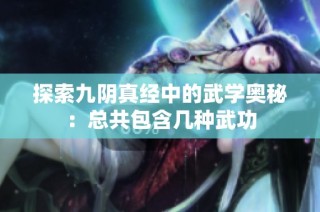探索九阴真经中的武学奥秘：总共包含几种武功