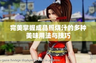 完美掌握成品照烧汁的多种美味用法与技巧