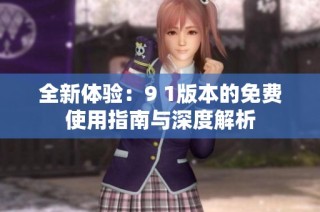 全新体验：9 1版本的免费使用指南与深度解析