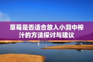 草莓是否适合放入小洞中榨汁的方法探讨与建议