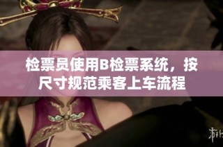 检票员使用B检票系统，按尺寸规范乘客上车流程