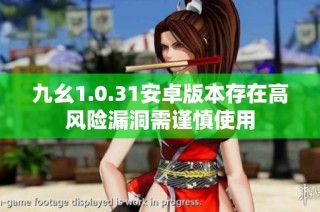 九幺1.0.31安卓版本存在高风险漏洞需谨慎使用