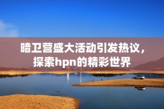 暗卫营盛大活动引发热议，探索hpn的精彩世界
