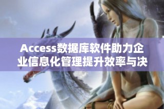 Access数据库软件助力企业信息化管理提升效率与决策能力