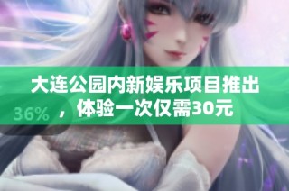 大连公园内新娱乐项目推出，体验一次仅需30元
