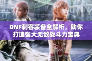 DNF刺客装备全解析，助你打造强大无敌战斗力宝典