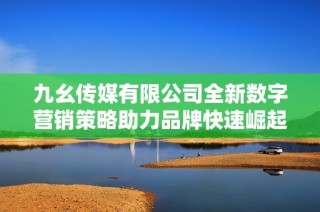 九幺传媒有限公司全新数字营销策略助力品牌快速崛起