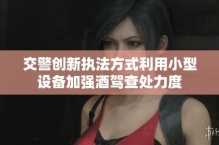 交警创新执法方式利用小型设备加强酒驾查处力度