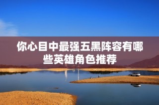 你心目中最强五黑阵容有哪些英雄角色推荐