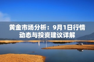 黄金市场分析：9月1日行情动态与投资建议详解