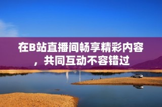 在B站直播间畅享精彩内容，共同互动不容错过
