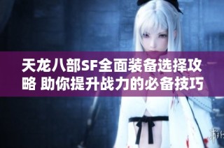 天龙八部SF全面装备选择攻略 助你提升战力的必备技巧