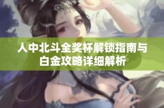 人中北斗全奖杯解锁指南与白金攻略详细解析
