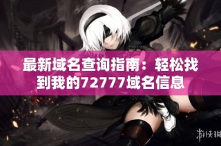 最新域名查询指南：轻松找到我的72777域名信息