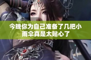今晚你为自己准备了几把小雨伞真是太贴心了