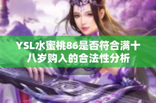 YSL水蜜桃86是否符合满十八岁购入的合法性分析