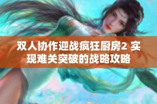 双人协作迎战疯狂厨房2 实现难关突破的战略攻略
