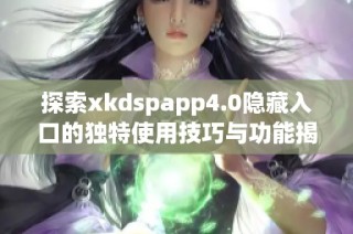 探索xkdspapp4.0隐藏入口的独特使用技巧与功能揭秘