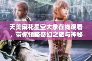 天美麻花星空大象在线观看，带你领略奇幻之旅与神秘景观