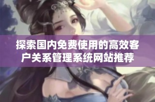 探索国内免费使用的高效客户关系管理系统网站推荐