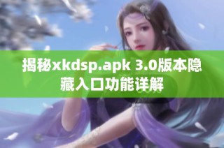 揭秘xkdsp.apk 3.0版本隐藏入口功能详解